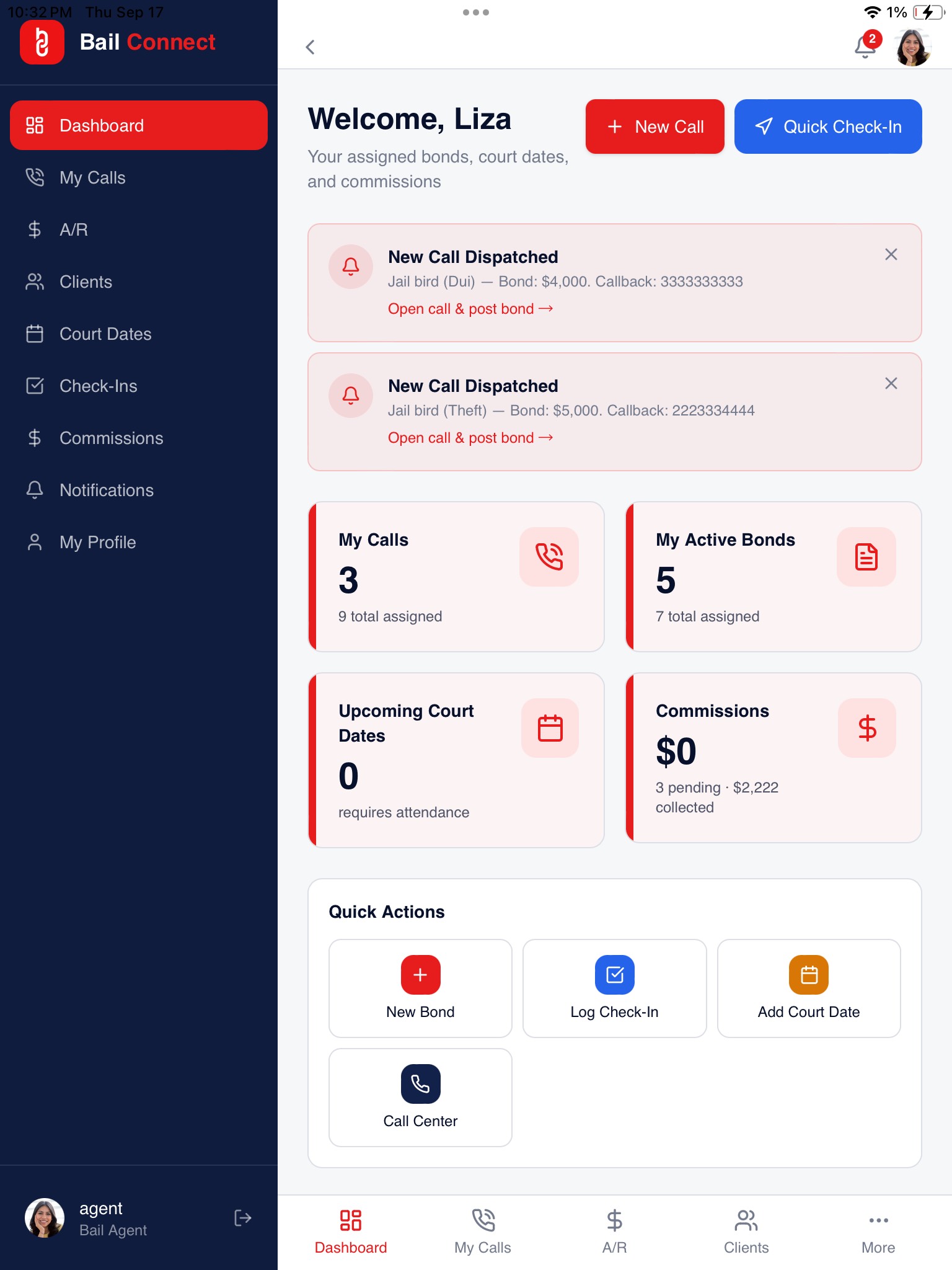 Bail Connect App | Spiralmode Design Studio Bail Connect App