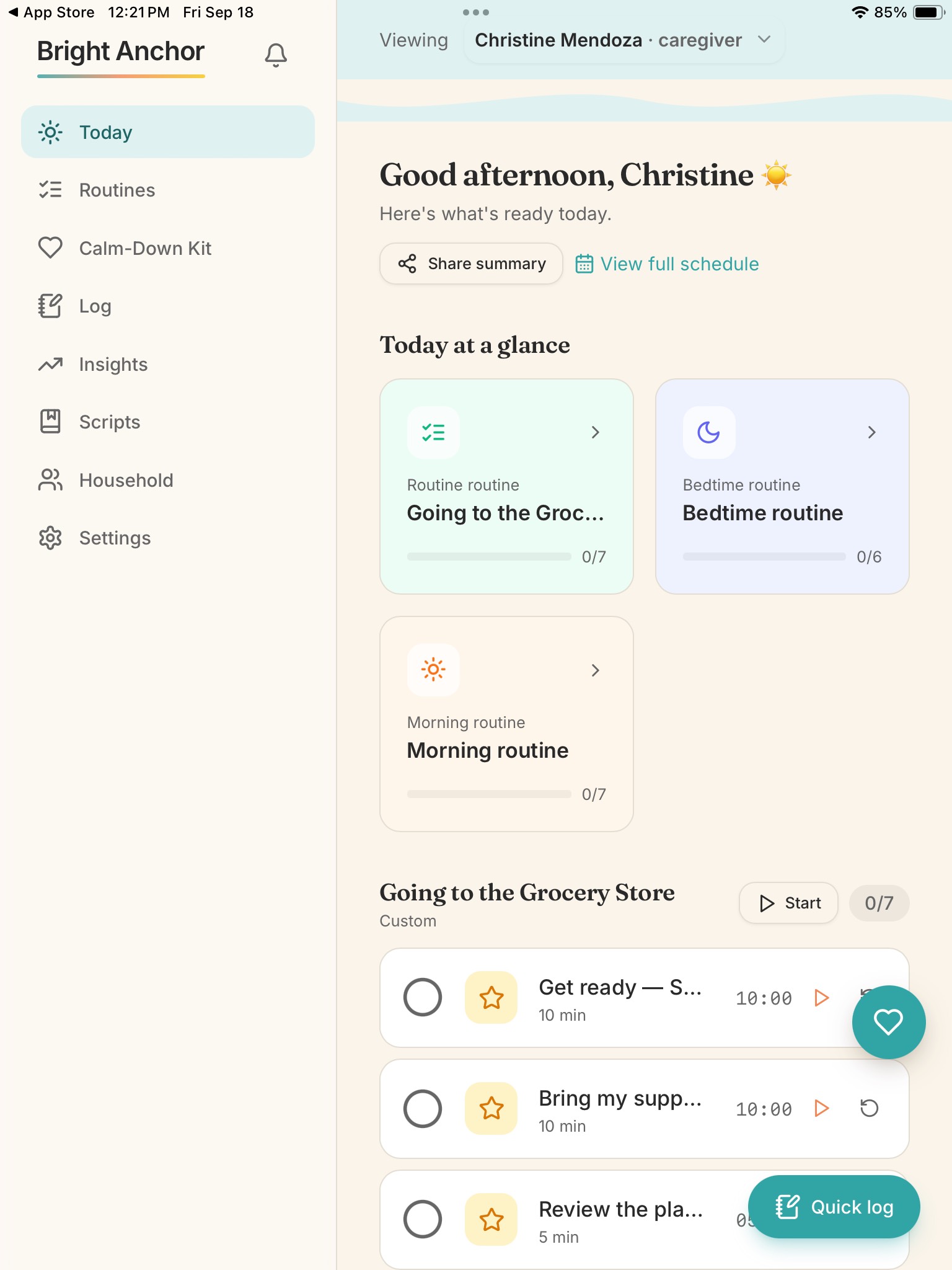 Bright Anchor App | Spiralmode Design Studio Bright Anchor App
