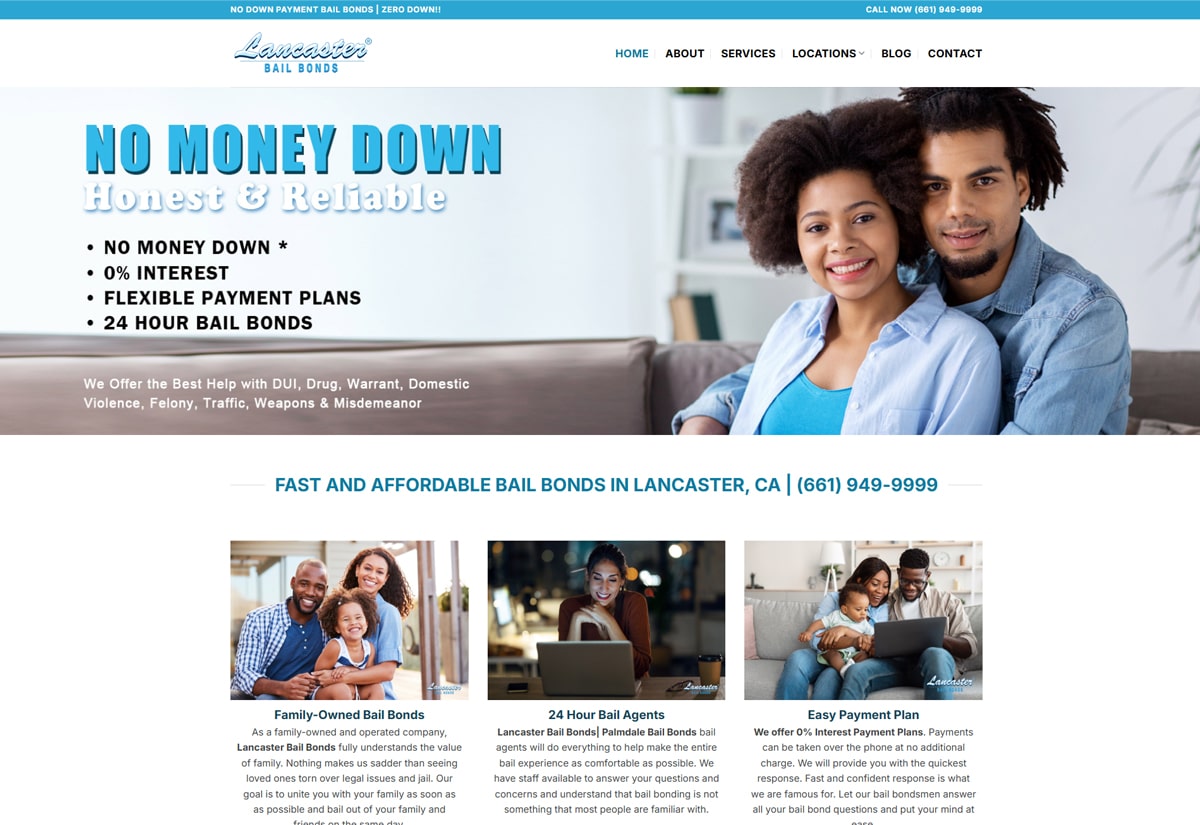 Lancaster Bail Bonds | Spiralmode Design Studio Lancaster Bail Bonds